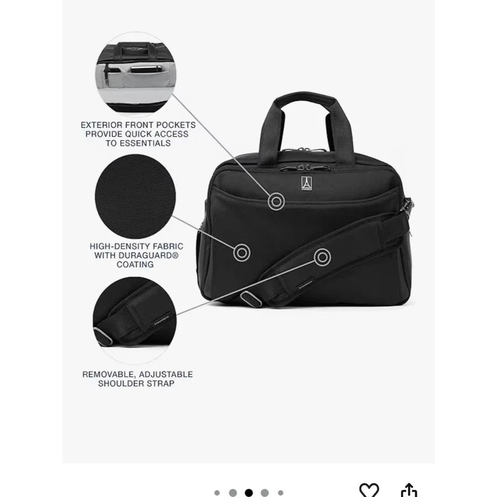 Travelpro Crew Classic Softside Luggage, Underseat Travel Tote Bag Laptop Brief